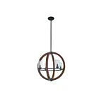 Lustre à 1 étage Kichler Grand 43185AUB 4-lumières 60W teint châtain