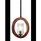 Suspendu transformable Kichler Grand 43189AUB 1-lumière 60W teint châtain