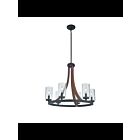 Lustre à 1 étage Kichler Grand 43193AUB 6-lumières 60W teint châtain