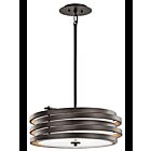 Suspendu Kichler Roswell 43301OZ 3-lumières 100W vieux bronze