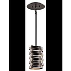 Mini suspendu Kichler Roswell 43304OZ 1-lumière 100W vieux bronze