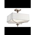 Plafonnier semi-encastré Kichler Arlo 43309CLP 3-lumières 100W étain classique