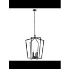 Lustre de foyer Kichler Abbotswell 43495BK 6-lumières 60W noir