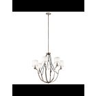 Lustre à 1 étage Kichler Thisbe 43532CLP 6-lumières 60W étain classique
