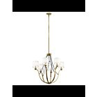 Lustre à 1 étage Kichler Thisbe 43532NBR 6-lumières 60W laiton naturel
