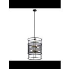 Suspendu de foyer Kichler Piston 43596BK 6-lumières 75W noir