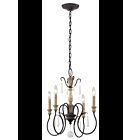 Mini Chandelier Kichler Kimblewick 43615WZC 4-lumières 60W zinc patiné