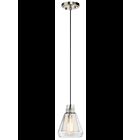 Mini suspendu Kichler Evie 43624NI 1-lumière 100W nickel brossé