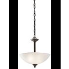 Suspendu transformable Kichler Jolie 43641OZ 2-lumières 100W vieux bronze