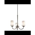 Lustre à 1 étage à LED Kichler Aubrey 43664NIL18 3-lumières 10W nickel brossé