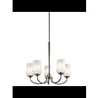 Lustre à 1 étage à LED Kichler Aubrey 43665NIL18 5-lumières 10W nickel brossé