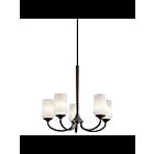 Lustre à 1 étage à LED Kichler Aubrey 43665OZL18 5-lumières 10W vieux bronze