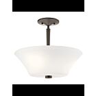 Plafonnier semi-encastré Kichler Aubrey 43669OZ 3-lumières 100W vieux bronze