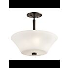 Plafonnier semi-encastré à LED Kichler Aubrey 43669OZL18 3-lumières 10W vieux bronze