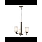 Mini Chandelier Kichler Shailene 43670OZ 3-lumières 100W vieux bronze