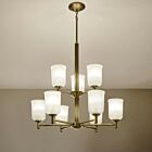 Kichler 43672NBR Shailene 9-Lumières 900W Laiton naturel Lustre