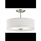 Plafonnier semi-encastré Kichler Shailene 43675NI 3-lumières 100W nickel brossé