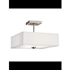 Plafonnier semi-encastré Kichler Shailene 43691NI 3-lumières 75W nickel brossé