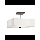 Plafonnier semi-encastré Kichler Shailene 43691OZ 3-lumières 75W vieux bronze