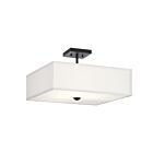 Plafonnier semi-encastré Kichler Shailene 43693BK 3-lumières 225W Noir
