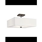 Plafonnier semi-encastré Kichler Shailene 43693OZ 3-lumières 75W vieux bronze