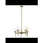 Lustre à 1 étage Kichler Alton 43694NBR 5-lumières 100W laiton naturel