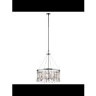 Lustre rond Kichler Piper 43723CH 6-lumières 60W chrome