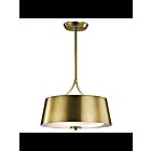 Suspendu transformable Kichler Maclain 43744NBR 3-lumières 100W laiton naturel