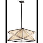 Suspendu transformable Kichler Cahoon 43776AVI 4-lumières 100W fer d'enclume