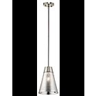 Mini suspendu Kichler Rowland 43792NI 1-lumière 100W nickel brossé