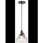 Mini suspendu Kichler Avery 43850OZ 1-lumière 100W vieux bronze