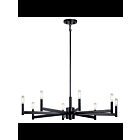 Lustre à 1 étage Kichler Erzo 43857BK 8-lumières 60W noir
