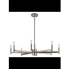 Lustre à 1 étage Kichler Erzo 43857SN 8-lumières 60W nickel satiné