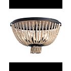 Plafonnier Kichler Brisbane 43893DBK 5-lumières 60W noir vieilli