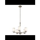Lustre à 1 étage à LED Kichler Joelson 43923NIL18 5-lumières 10W nickel brossé