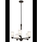 Lustre à 1 étage Kichler Joelson 43923OZ 5-lumières 100W vieux bronze