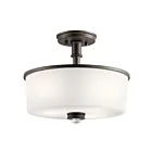 Plafonnier Kichler Joelson 43926OZ 3-lumières 75W vieux bronze