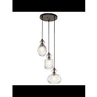 Suspendu Kichler Riviera 43952OZ 3-lumières 75W vieux bronze