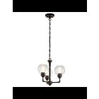 Lustre à 1 étage Kichler Niles 43992OZ 3-lumières 100W vieux bronze