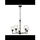 Lustre à 1 étage Kichler Niles 43993OZ 5-lumières 100W vieux bronze