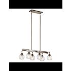 Lustre linéaire Kichler Niles 43994AP 6-lumières 100W étain antique