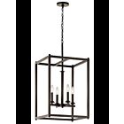 Suspendu de foyer Kichler Crosby 43998OZ 4-lumières 60W vieux bronze
