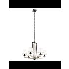 Lustre à 1 étage Kichler Dancar 44022PN 6-lumières 60W nickel poli