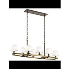 Lustre linéaire Kichler Dancar 44023NBR 8-lumières 60W laiton naturel