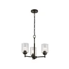 Mini Chandelier Kichler Winslow 44029OZ 3-lumières 75W vieux bronze