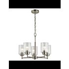 Lustre à 1 étage Kichler Winslow 44030NI 5-lumières 75W nickel brossé