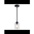 Mini suspendu Kichler Winslow 44032BK 1-lumière 75W noir