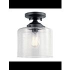Plafonnier semi-encastré Kichler Winslow 44033BK 1-lumière 75W noir