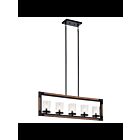 Lustre linéaire Kichler Marimount 44043AUB 5-lumières 60W teint châtain