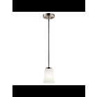 Mini suspendu Kichler Tao 44053NI 1-lumière 75W nickel brossé